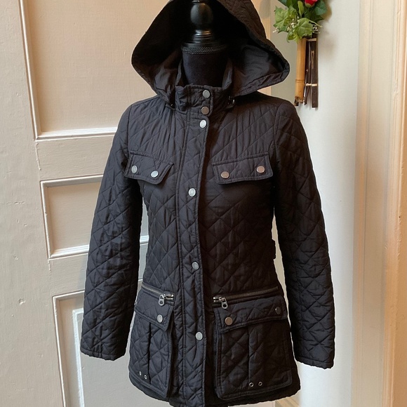 🌸 TOMMY HILFIGER Quilted Jacket Puffer Black - Picture 5 of 7